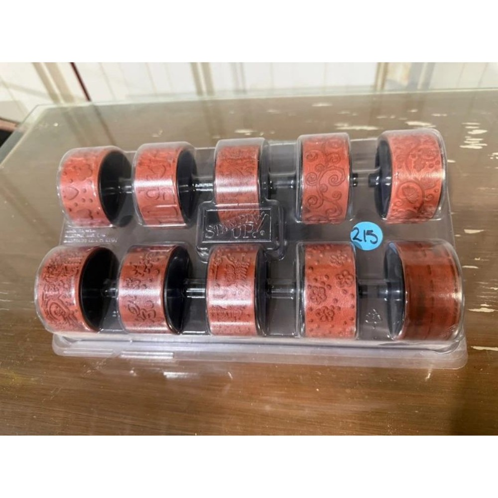 Continuous Craft Roller Rubber Stamps Set (215)